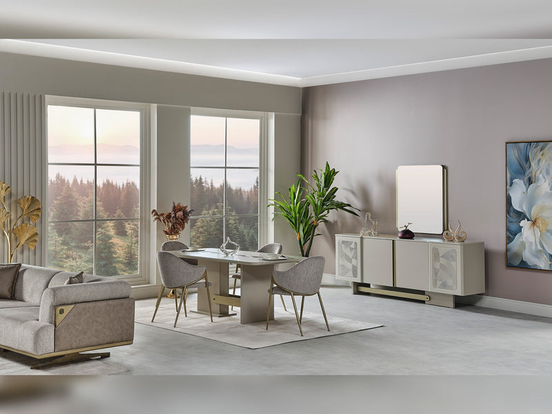Hisar Consol With Mirror - 200-MUM-HIS-CON