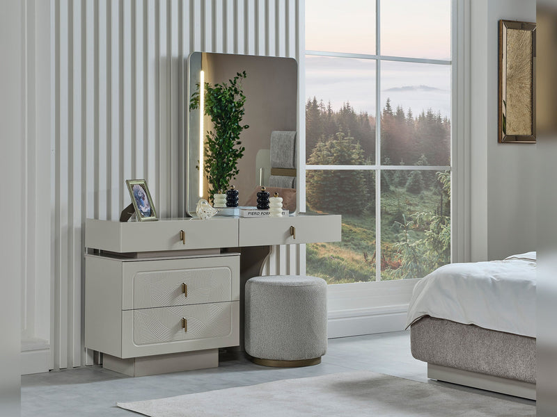 Hisar Dresser With Mirror - 200-MUM-HIS-DR