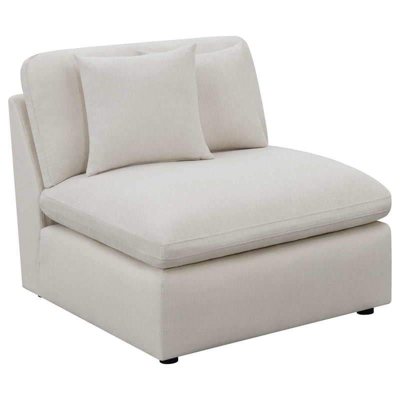 Hobson 4-piece Upholstered Modular Sectional Sofa Ivory - 551451-SETB
