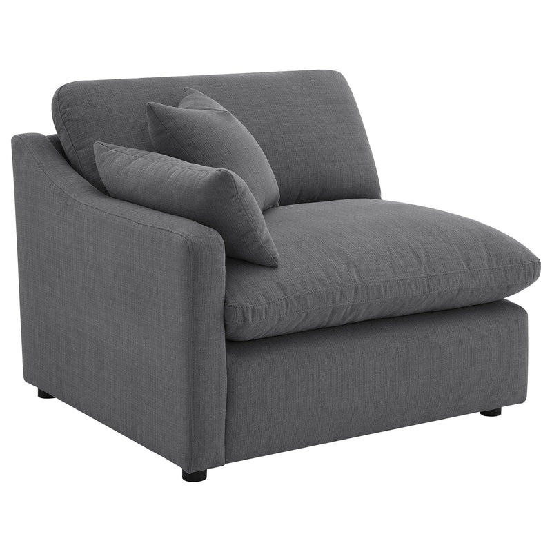 Hobson 5-piece Upholstered Modular Sectional Sofa Charcoal - 551455-SETA