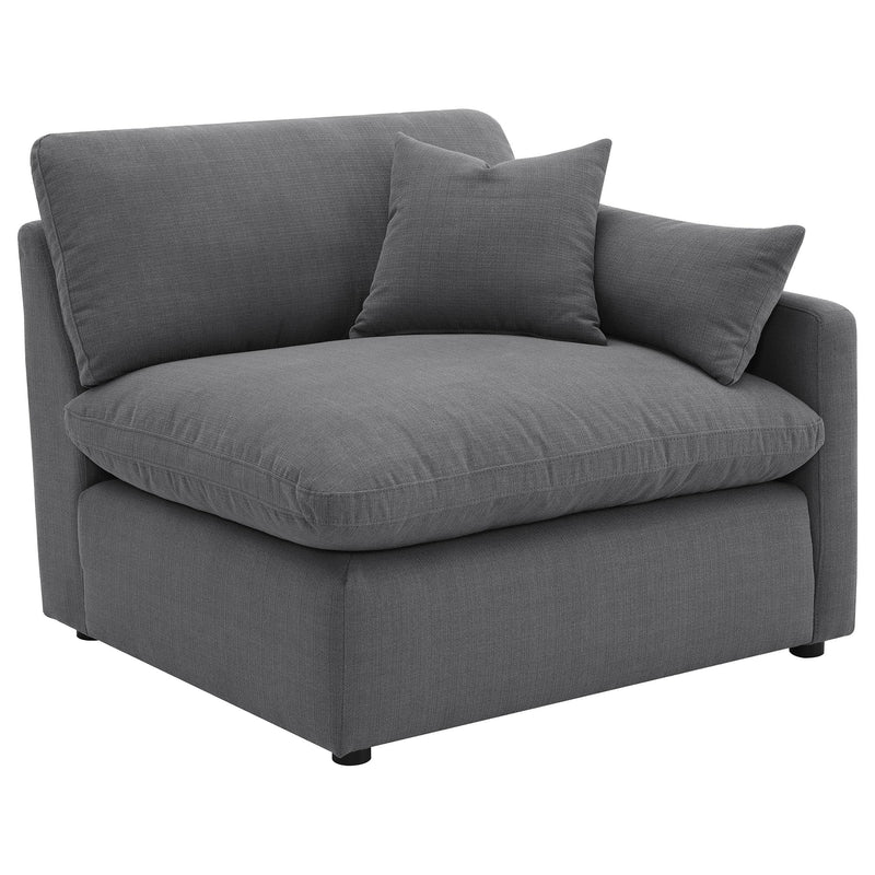 Hobson 5-piece Upholstered Modular Sectional Sofa Charcoal - 551455-SETA