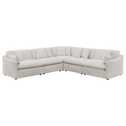 Hobson 5-piece Upholstered Modular Sectional Sofa Ivory - 551451-SETA