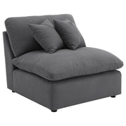 Hobson 6-piece Upholstered Modular Sectional Sofa Charcoal - 551455-SET