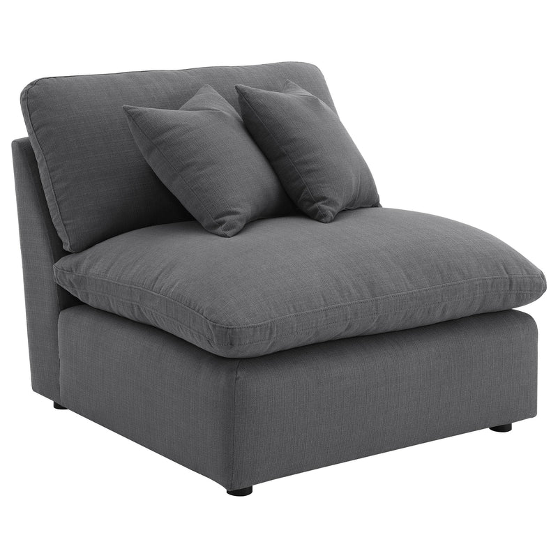 Hobson 6-piece Upholstered Modular Sectional Sofa Charcoal - 551455-SET