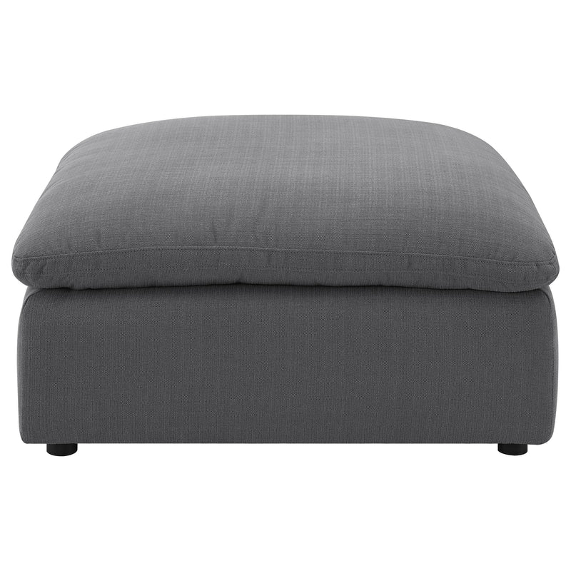 Hobson Square Upholstered Ottoman Charcoal - 551457