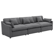 Hobson Upholstered Armless Chair Charcoal - 551455