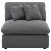 Hobson Upholstered Armless Chair Charcoal - 551455