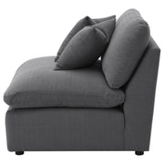 Hobson Upholstered Armless Chair Charcoal - 551455