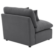 Hobson Upholstered Armless Chair Charcoal - 551455