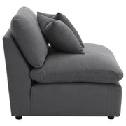 Hobson Upholstered Armless Chair Charcoal - 551455
