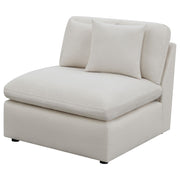 Hobson Upholstered Armless Chair Ivory - 551451