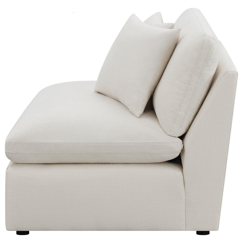 Hobson Upholstered Armless Chair Ivory - 551451