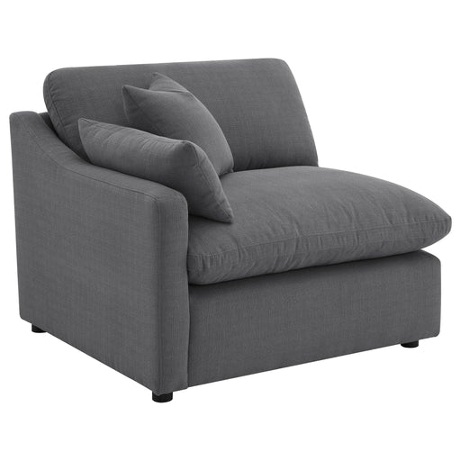 Hobson Upholstered LAF Chair Charcoal - 551458LAF