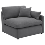 Hobson Upholstered RAF Chair Charcoal - 551458RAF