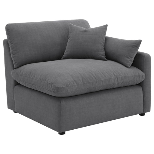 Hobson Upholstered RAF Chair Charcoal - 551458RAF
