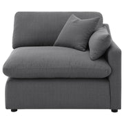 Hobson Upholstered RAF Chair Charcoal - 551458RAF