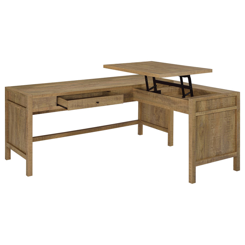 Hogan 1-drawer Lift Top L-shape Computer Writing Desk Mango - 800789