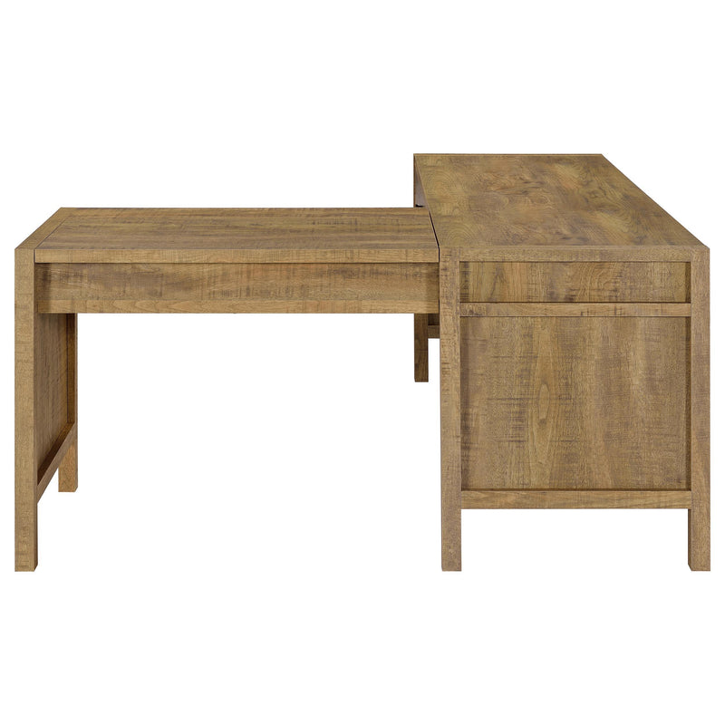 Hogan 1-drawer Lift Top L-shape Computer Writing Desk Mango - 800789