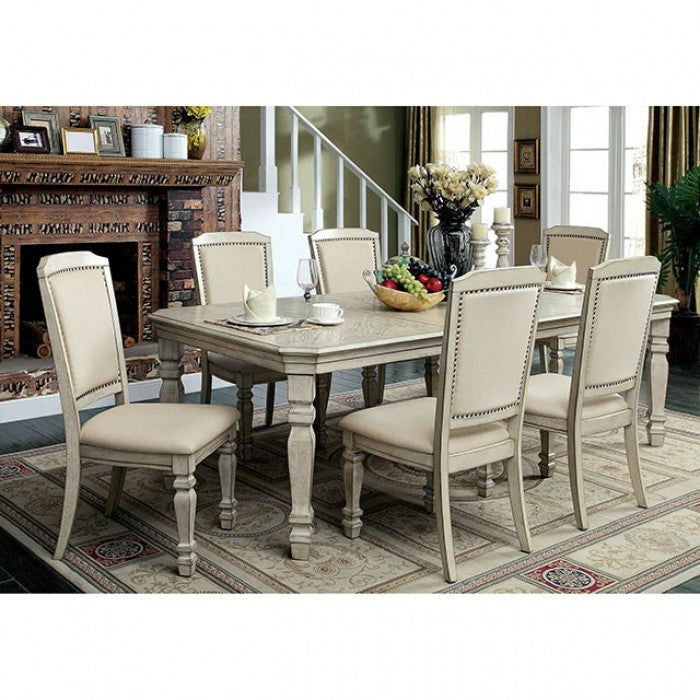 Holcroft Antique White/Ivory Dining Table - CM3600T