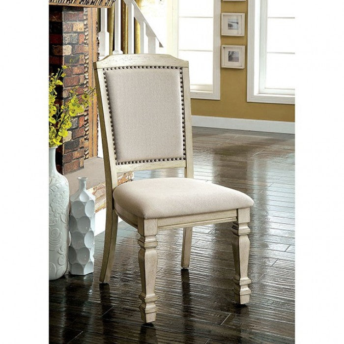 Holcroft Antique White/Ivory Dining Table - CM3600T