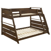 Holden Wood Veneer Twin Over Full Bunk Bed Walnut - 460593