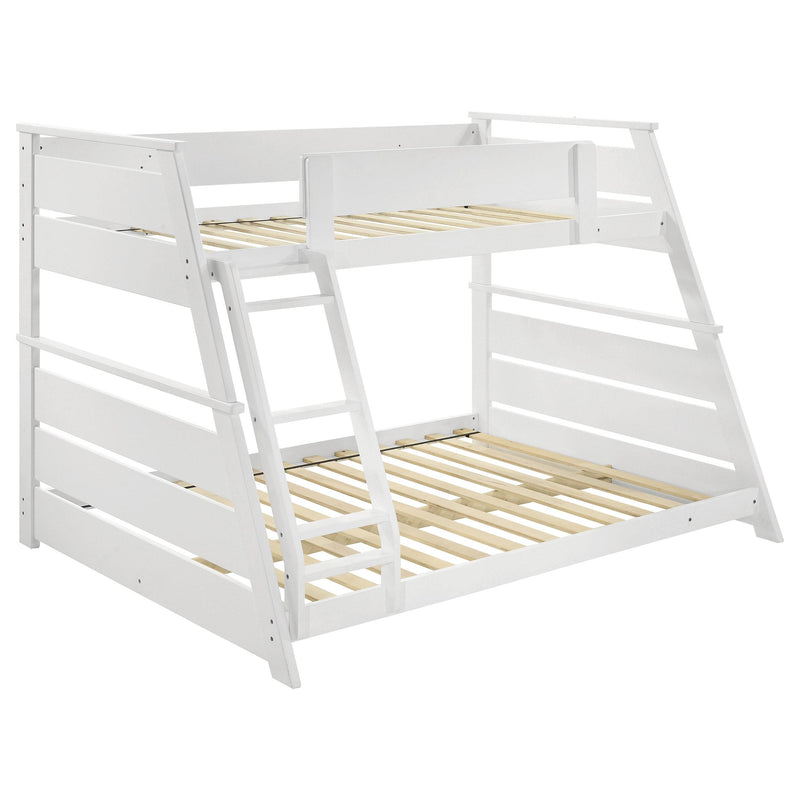 Holden Wood Veneer Twin Over Full Bunk Bed White - 460593WHT