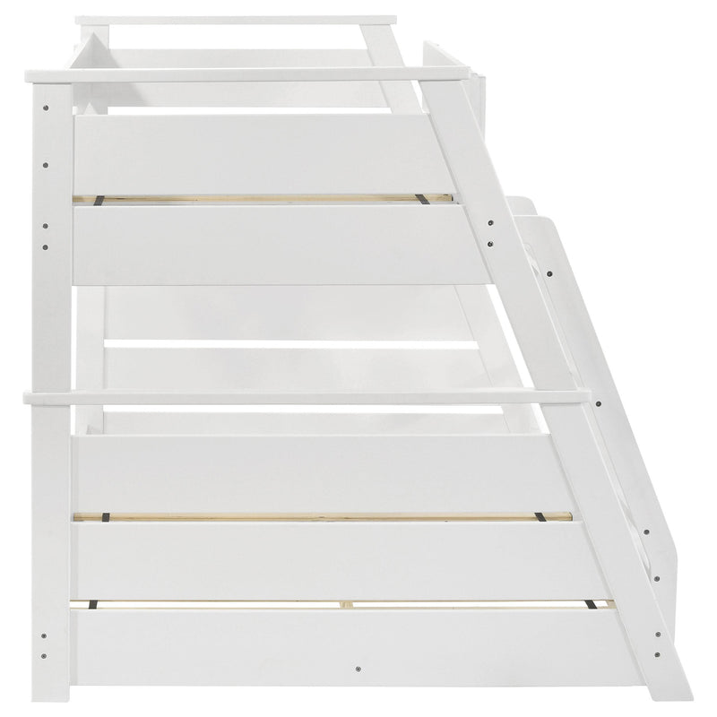 Holden Wood Veneer Twin Over Full Bunk Bed White - 460593WHT
