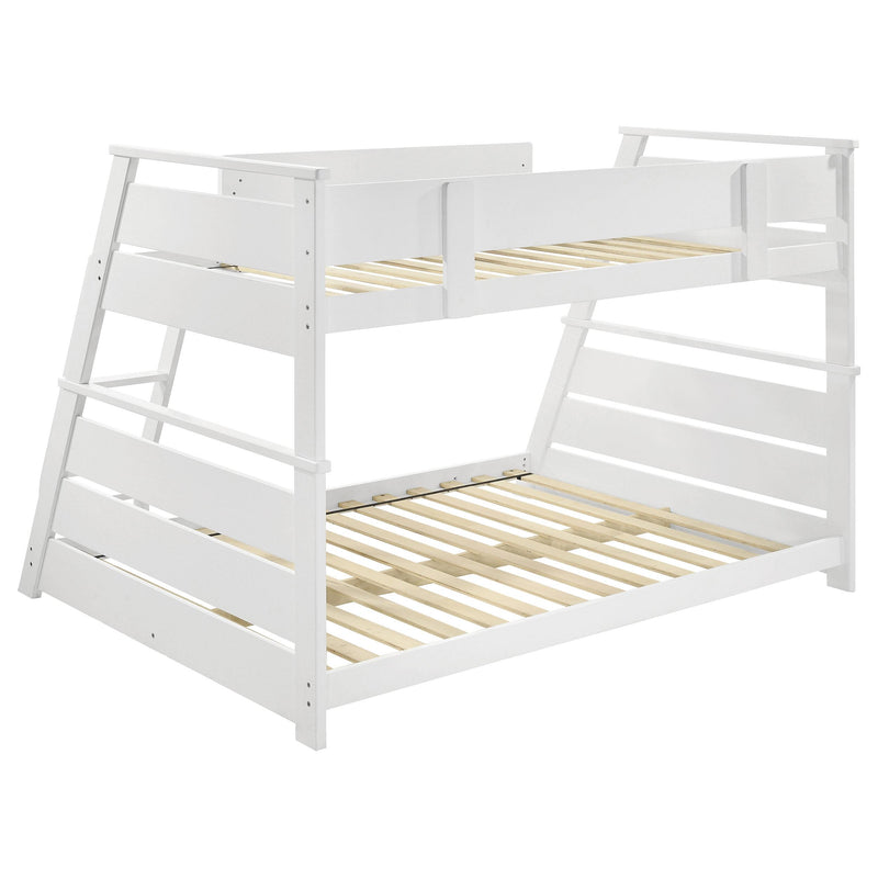 Holden Wood Veneer Twin Over Full Bunk Bed White - 460593WHT