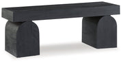Holgrove Black Accent Bench - A3000683