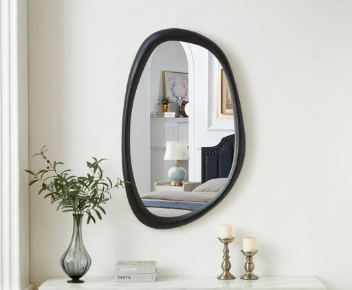 Holland Polyresin Frame Mirror in Black - 66092Black-M