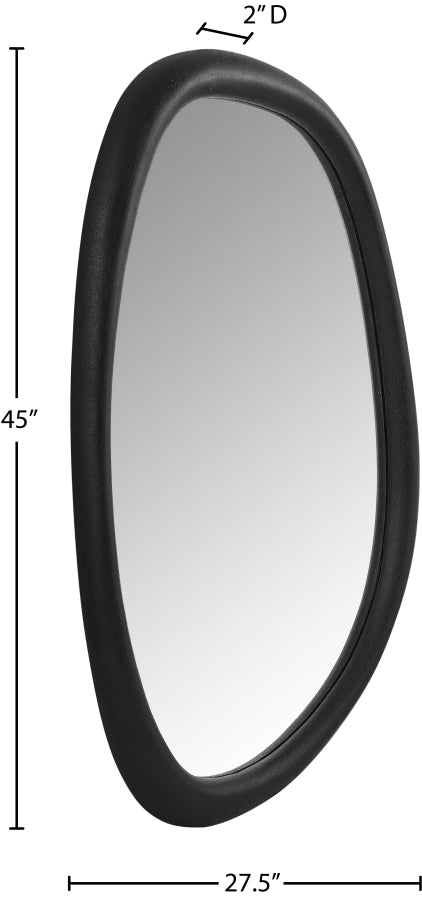 Holland Polyresin Frame Mirror in Black - 66092Black-M