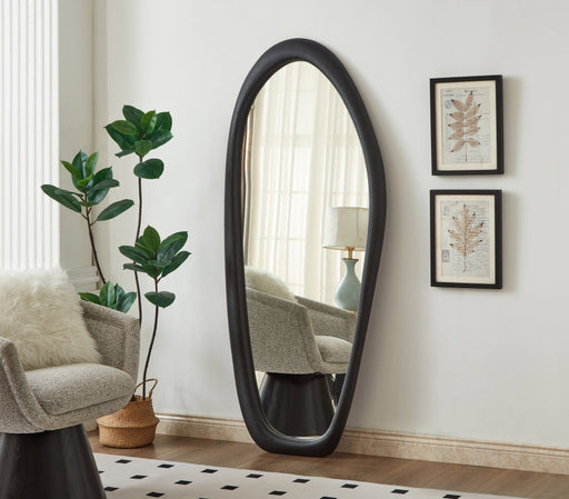 Holland Polyresin Frame Mirror in Black - 66093Black-M