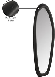Holland Polyresin Frame Mirror in Black - 66093Black-M