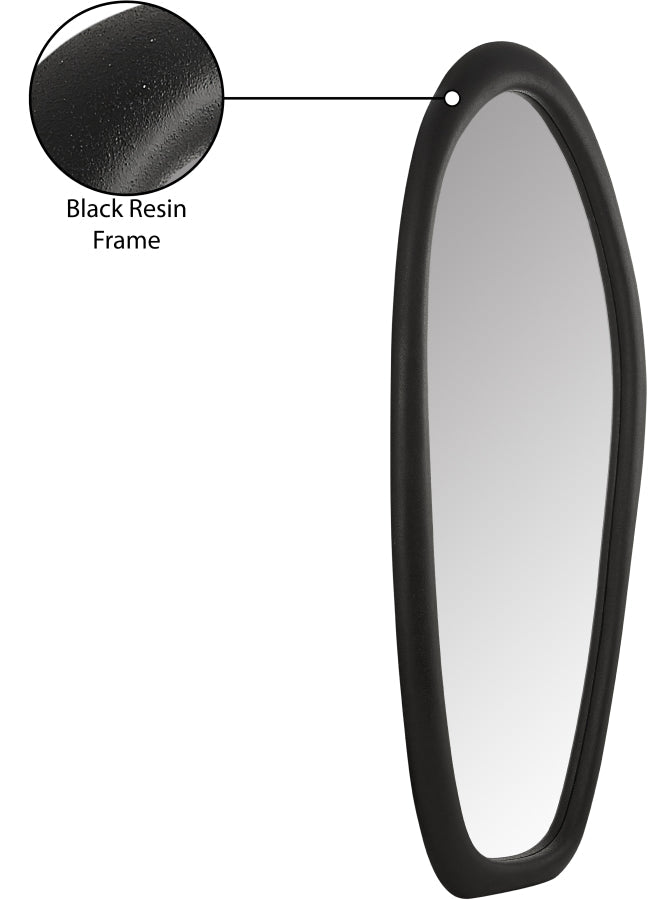 Holland Polyresin Frame Mirror in Black - 66093Black-M