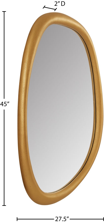 Holland Polyresin Frame Mirror in Brass - 66092Brass-M