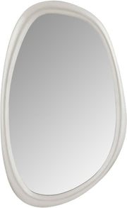 Holland Polyresin Frame Mirror in White - 66092White-M