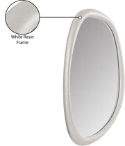 Holland Polyresin Frame Mirror in White - 66092White-M