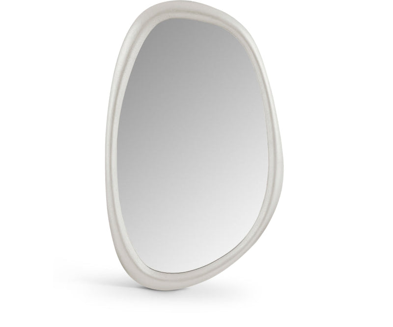 Holland Polyresin Frame Mirror in White - 66092White-M