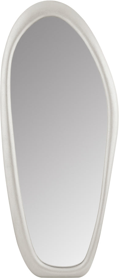 Holland Polyresin Frame Mirror in White - 66093White-M