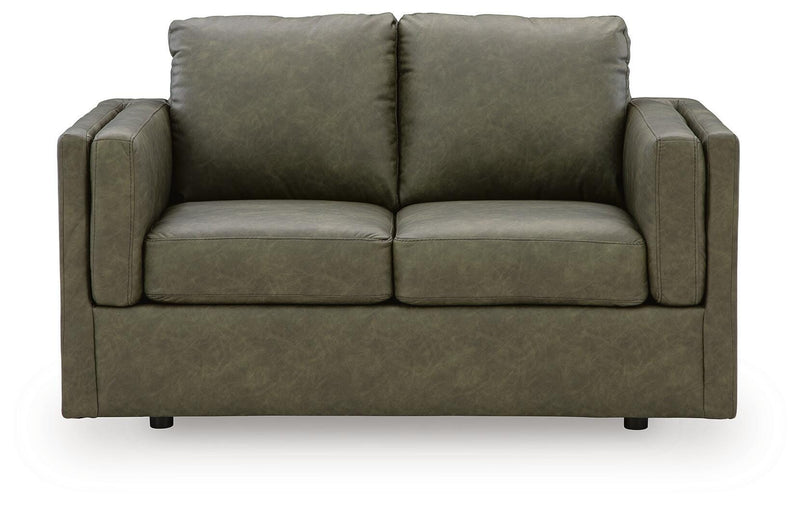 Hollis Studio Sofa and Loveseat in Grove - PKG027249