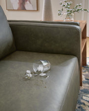Hollis Studio Sofa and Loveseat in Grove - PKG027249