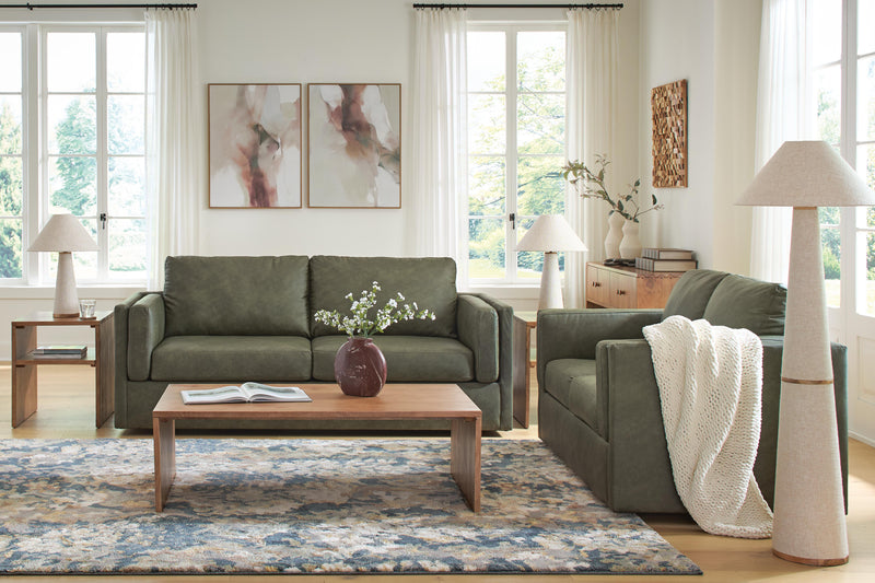 Hollis Studio Sofa and Loveseat in Grove - PKG027249