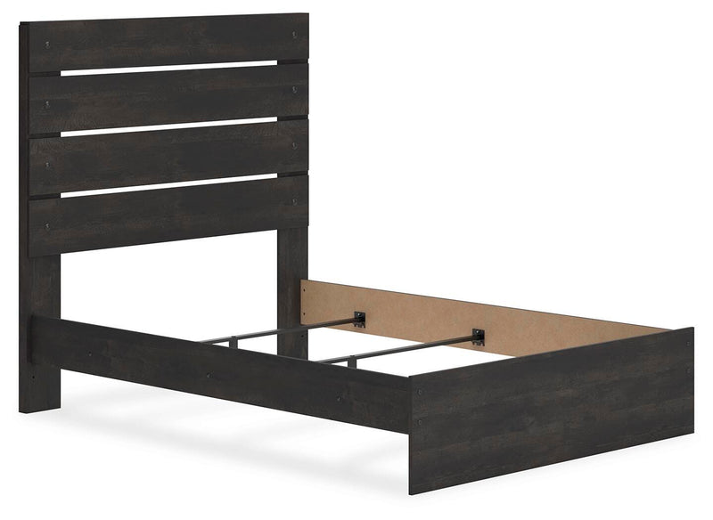 Hollivern Dark Gray Full Panel Bed - PCB2108B12