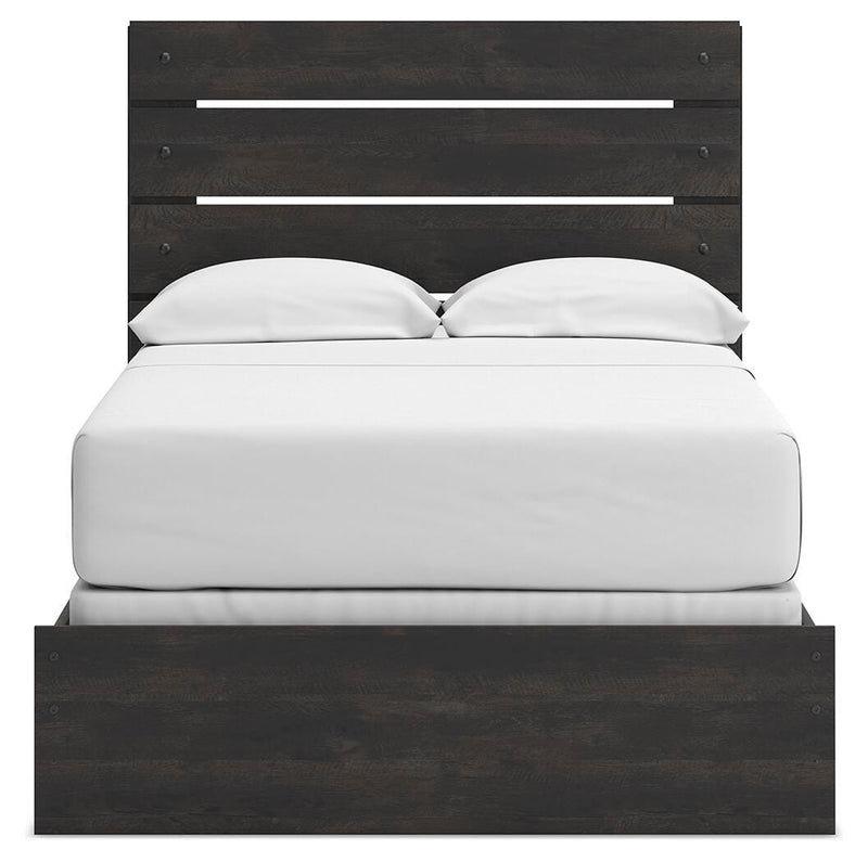 Hollivern Dark Gray Full Panel Bed - PCB2108B12