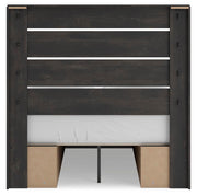 Hollivern Dark Gray Full Panel Bed with Storage - PCB2108B16