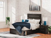 Hollivern Dark Gray Full Panel Storage Bed - PCB2108B15