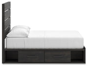 Hollivern Dark Gray Full Panel Storage Bed - PCB2108B15