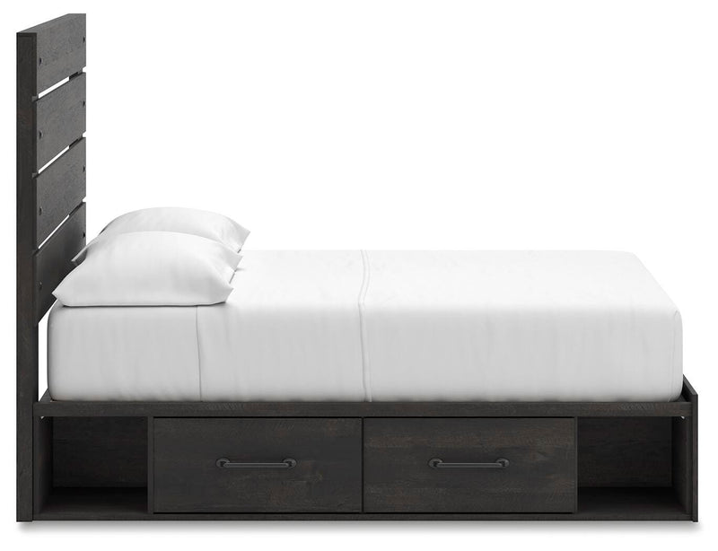 Hollivern Dark Gray Full Panel Storage Bed - PCB2108B15