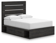 Hollivern Dark Gray Full Panel Storage Bed - PCB2108B15