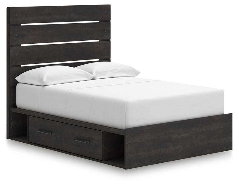 Hollivern Dark Gray Full Panel Storage Bed - PCB2108B15